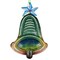 Hand-Painted Scrap Steel Bell Ornament 5 inches Tree Decoration